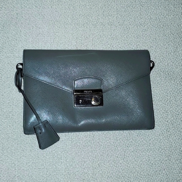 Prada Leather Clutch with Lock & Key - Picture 16 of 16
